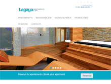 Tablet Screenshot of lagaya-apartaments.com